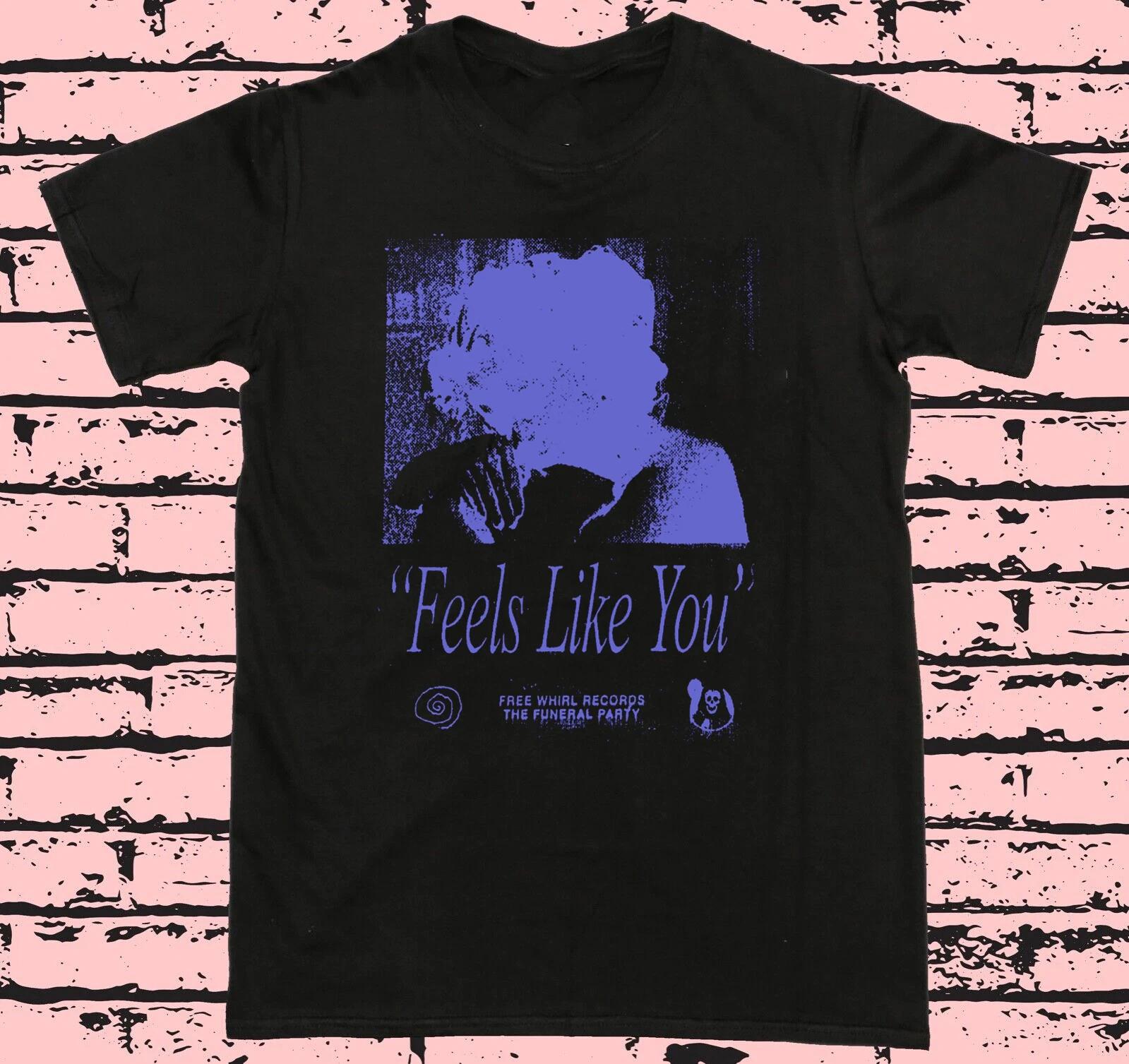 Whirr Band Feels Like You Tshirt Printed Casual Unisexs and Womens Tshirt Daily Street Short Sleeve S