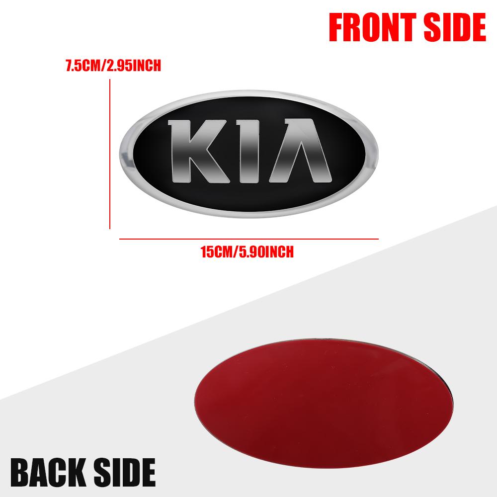 1pcs 3D Car Emblem Center Badge Sticker Decal Styling Accessories For KIA Rio Ceed Sportage Cerato Soul Sorento K2 K5 Picanto
