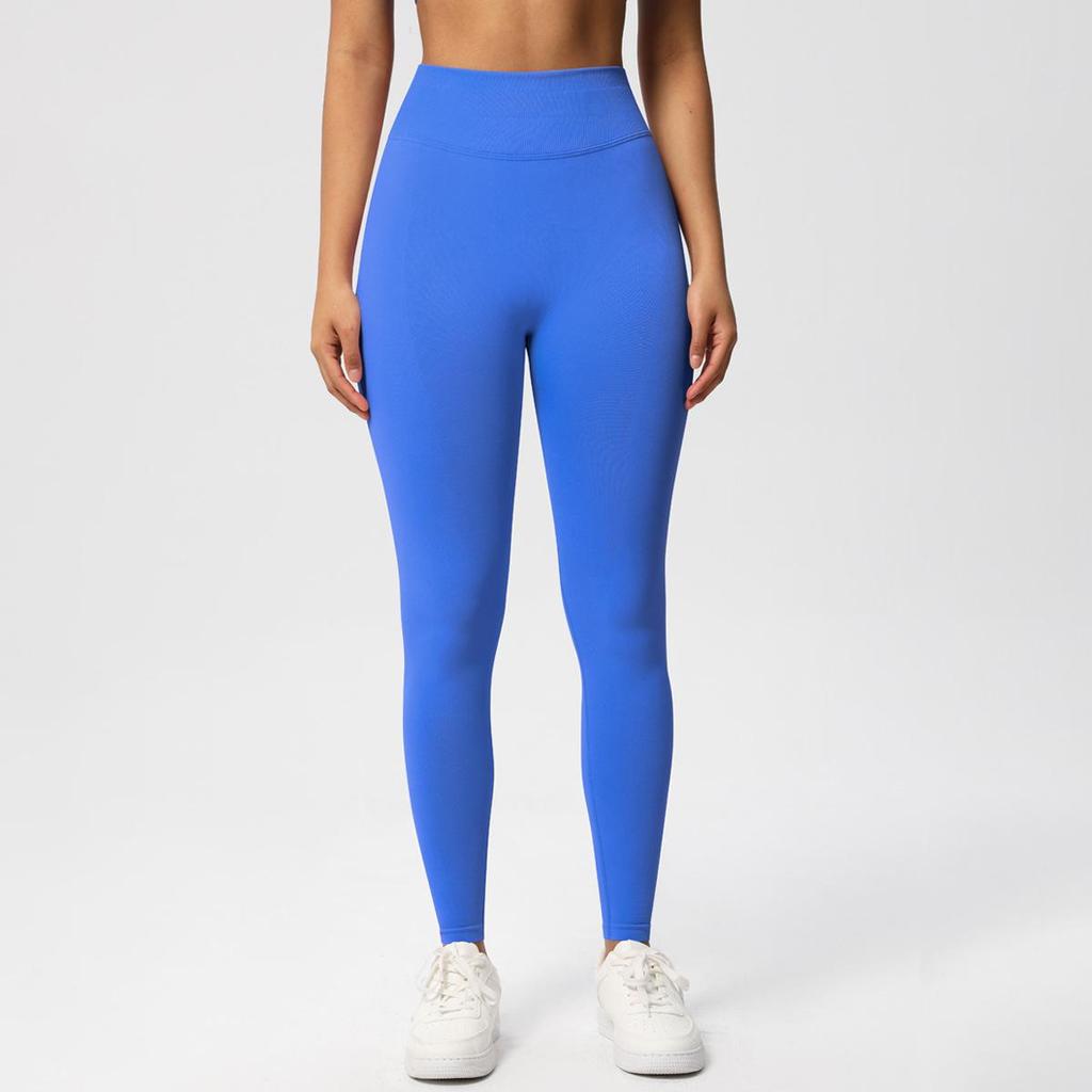 Pantalon de Yoga Fitness Sans Couture Taille Basse: Leggings push-up, moulants, haute performance.