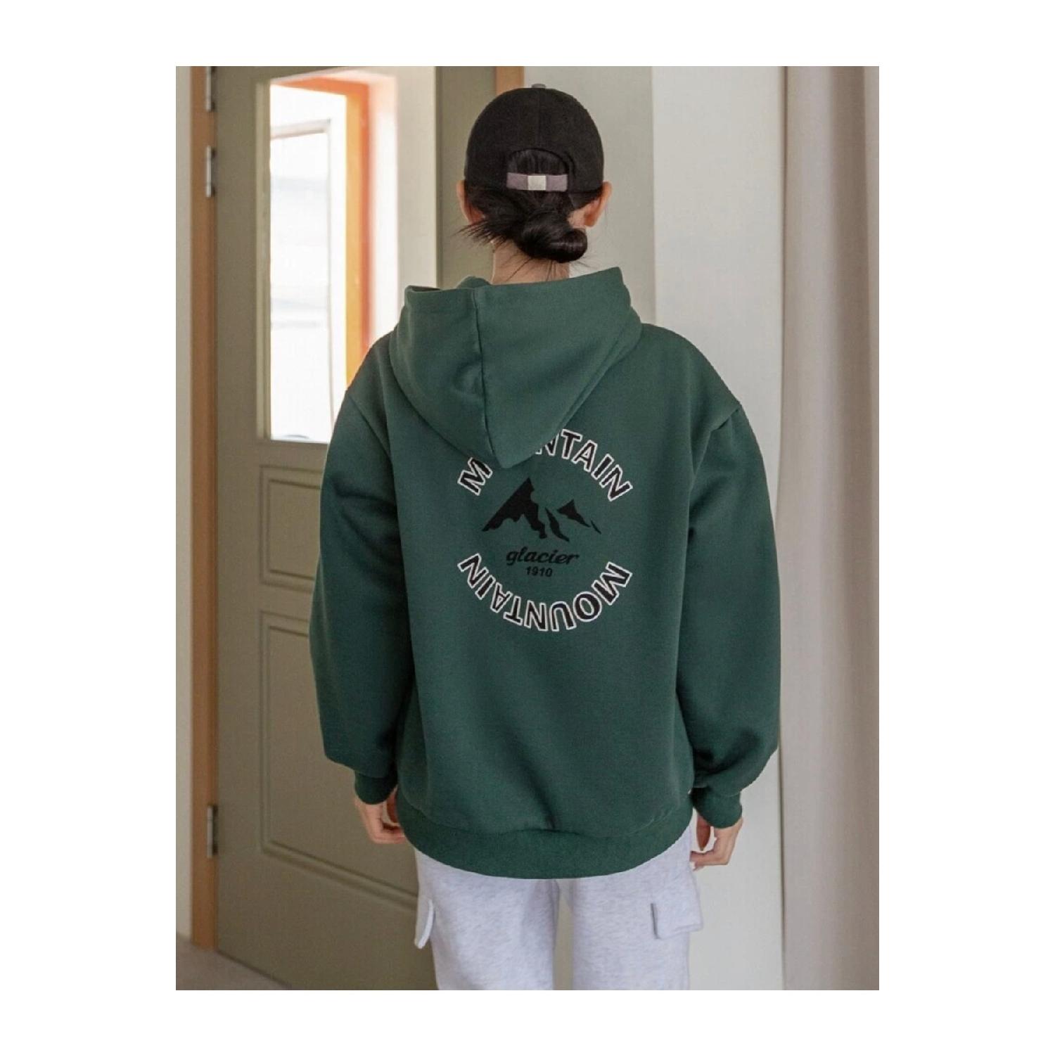 

Женская флисовая толстовка с принтом «Зеленая гора» и тремя нитями