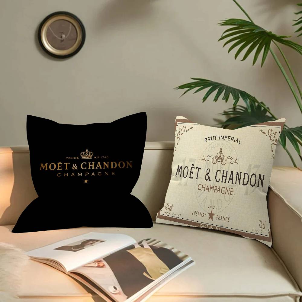 Brand M-Moet C-Chandon Pillow Anime Pillow Sofa Bed Head Pillow Cover Cushion Cover 45x45 Cm Fashion