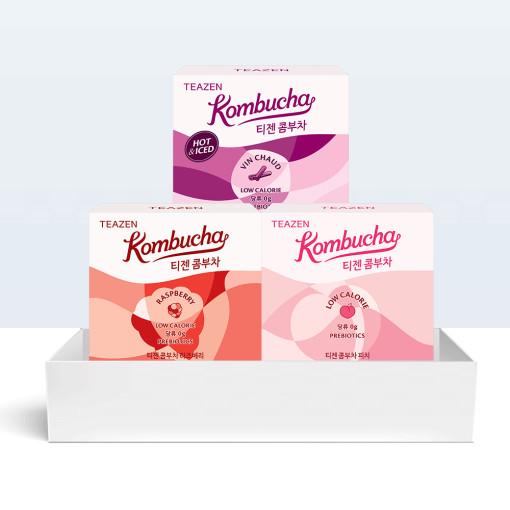 Teazen Kombucha Peach + Raspberry + Bangchae (90 sticks), Korea Kombucha