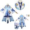 Adorable Benghuai Starry Skies Iron Road White Dew Cosplay Suit