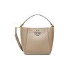 Mcgraw Iconic Double T Logo Bucket Bag Leather Handbag Small Women Handbags Clay-Gray 74956-200