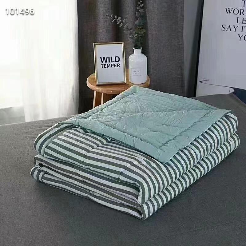Washed Cotton Summer Quilt - Lightweight, Breathable, Machine Washable
