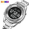 SKMEI New Stainless Steel Muslim Azan Men Watch for Prayer with Qibla Compass Adhan Alarm Hijri Islamic Wristwatch Montre Homme
