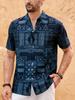 2026 Men's Short Sleeve Shirt Multicolor Ethnic Pattern HD Print Lapel Shirt Hawaiian Outdoor Men's Designer Shirt Fast Shipping