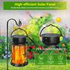 Solar Lanterns for Outdoor Garden Flickering Flame Effect Solar Powered Hanging Light Waterproof Wall Mount for Front Porch
