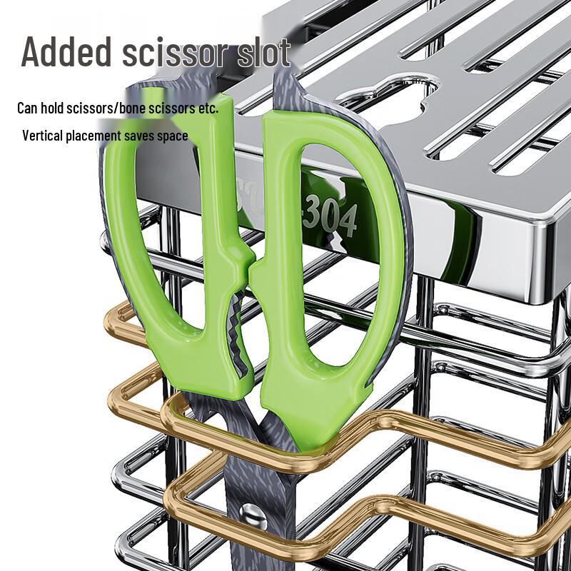 Siji Mugo Countertop Kitchen Knife & Utensil Drainer Rack