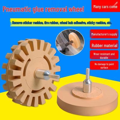 3.5 Inch Pneumatic Rubber Eraser Wheel for Car Paint, Sticker, and Adhesive Removal
