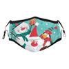 Activated Carbon Outdoor Mouth Christmas Print Face Mask  Mask
