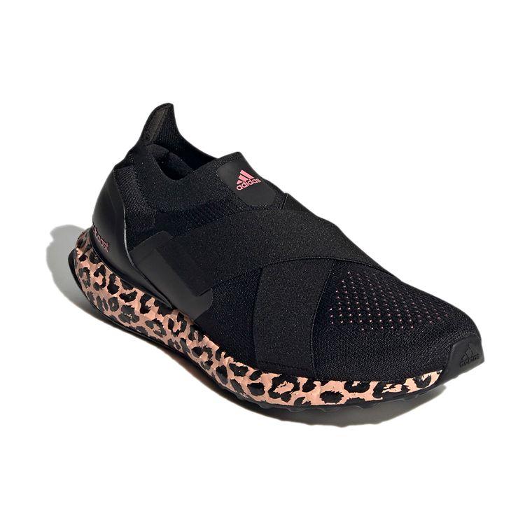 Adidas UltraBoost Slip-On DNA Leopardí potisk Dámské tenisky Černá Core-Black Zářivě růžová GZ9896