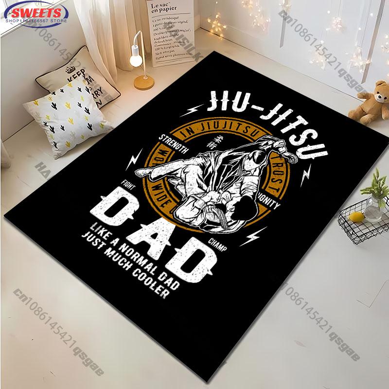 Martial Arts Themed all seasons Rug for Training Spaces carpet for home sofa bedroom, gift mats
