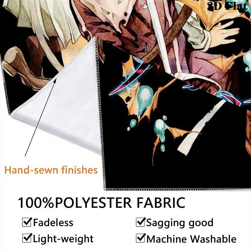 Noragami Stray God Wall Tapestry Aesthetic Wall Hanging Printed Fabric Blanket Decorative Tapestries for Bedroom Living Room Home Decor