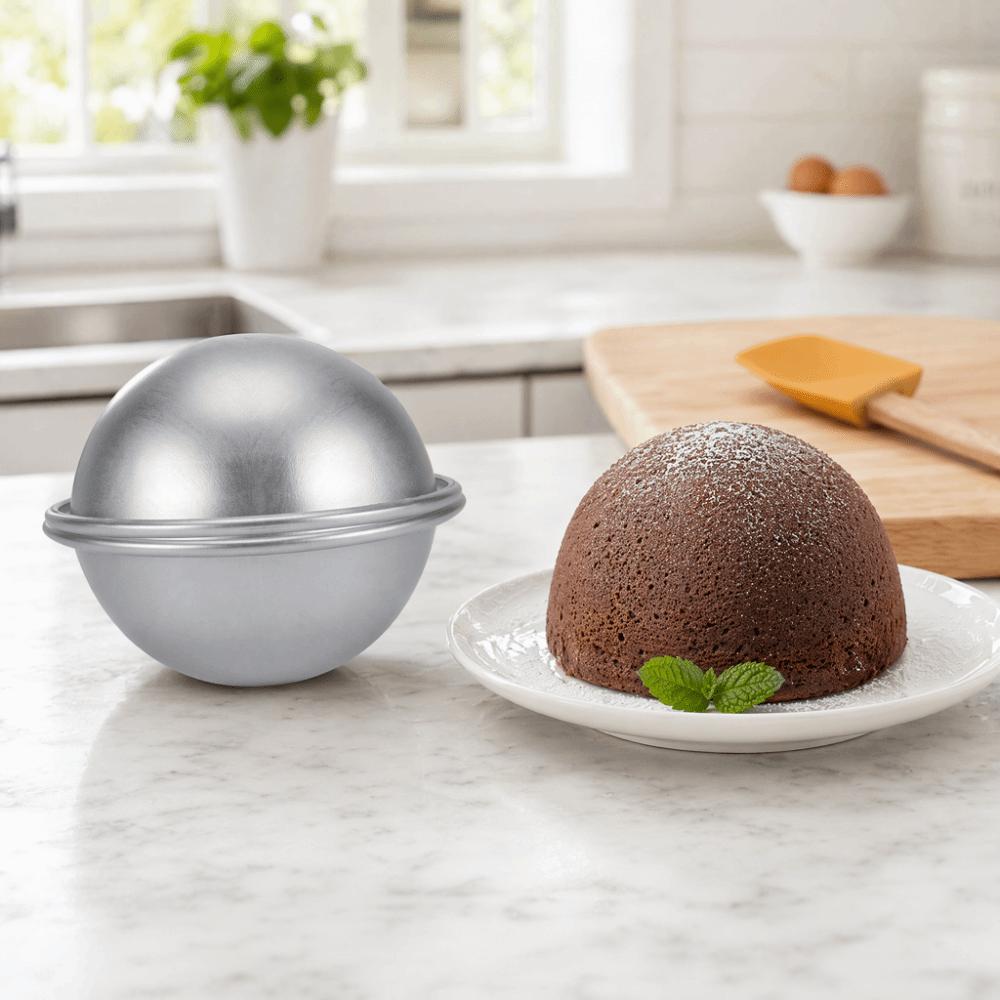 Shallow Half Sphere Dome Cake Pan Non-Stick Semicircle Cake Pan Hemisphere Cake Pan  Pudding Making