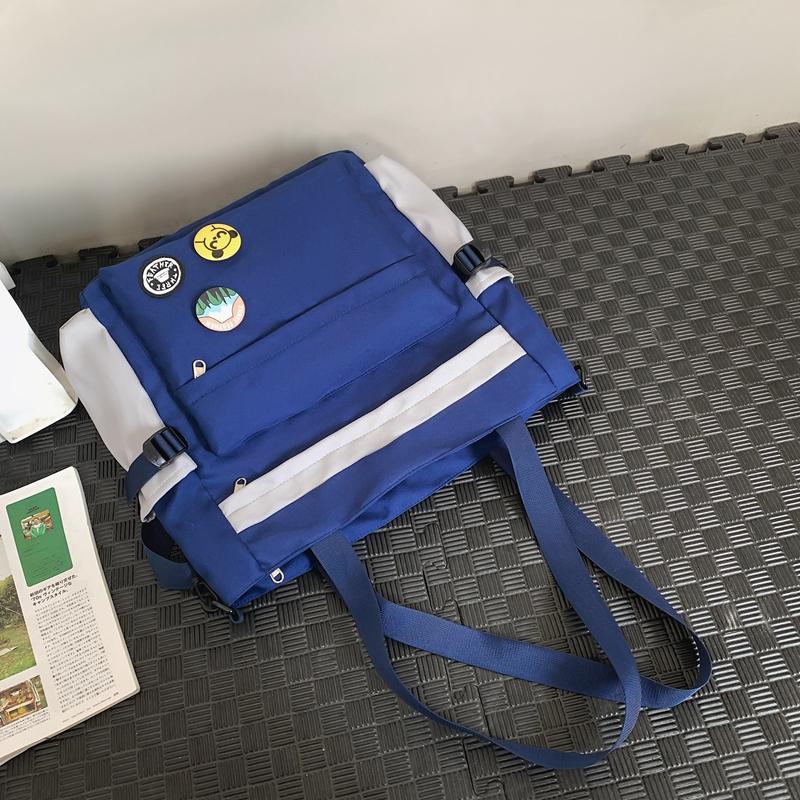 Men's Messenger Bag Large Capacity Student Crossbody Bag Women's Portable Commuter Shoulder Bag