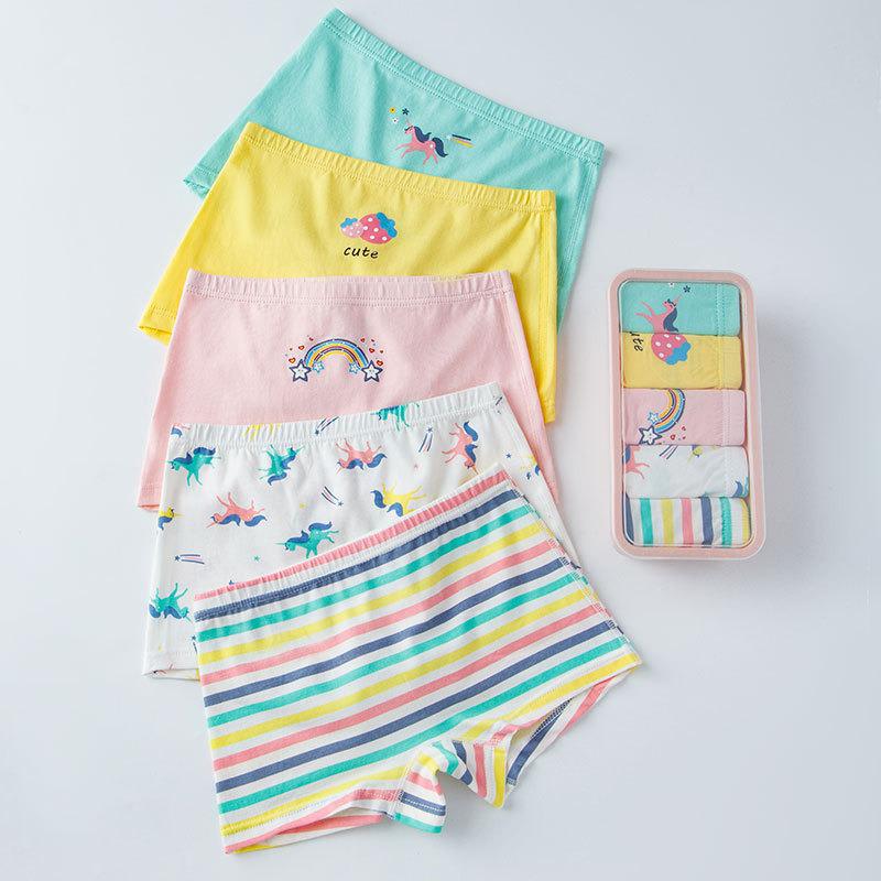 A-Class Cotton Girls' Summer Boxer Briefs - No Wedgies