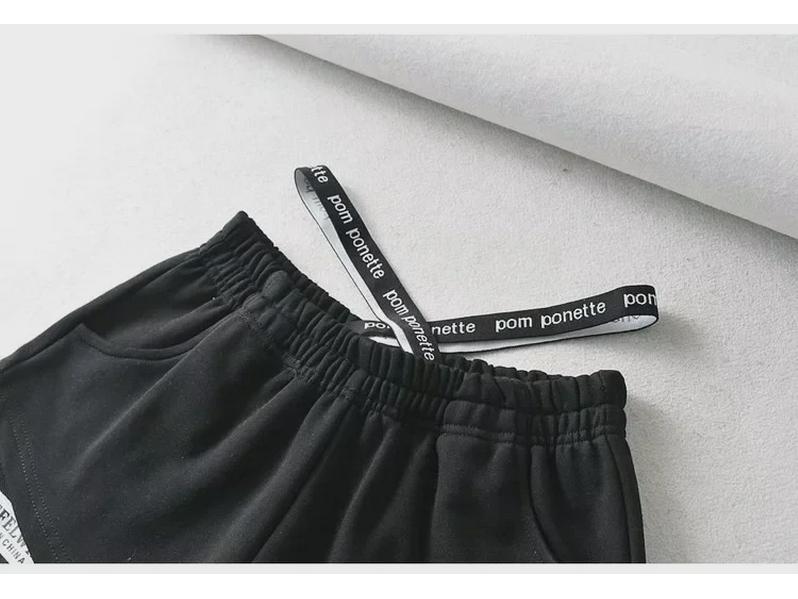 Damshorts med hög midja, elastisk midja, lös passform, sommar - Hot Girl-stil