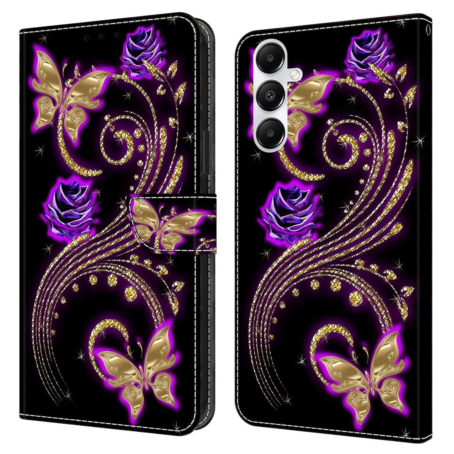 

For Samsung Galaxy A05s 4G Case 3D Pattern PU Leather Stand Flip Phone Cover F