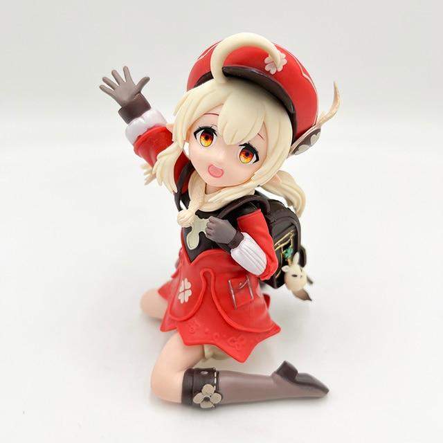 18cm Genshin Traveler /Lumine Anime Figure Genshin Impact Aether Action Figure Venti /Klee /Qiqi Figure Collectible Doll Toy