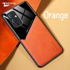 For OnePlus 9 Case PU Leather Car Magnetic Hard PC Cover For One Plus 9 R RT 9R 9RT OnePlus9 OnePlus9R OnePlus9RT Cases