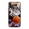 Tempered Glass Phone Case For iPhone 12 11 Pro Max Shell For iPhone Xs Max XR XS 7 8 Plus 11 Pro Basketball Basket