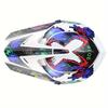 Off-Road Motorcycle Full Helmet 225 White Size 5 Travel Personality Safety Cover Four Seasons Off-Road Helmet