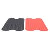 6pcs Fryer Silicone Liner Mats Anti High Temperature Easy to Clean for Microwave Oven Black Red
