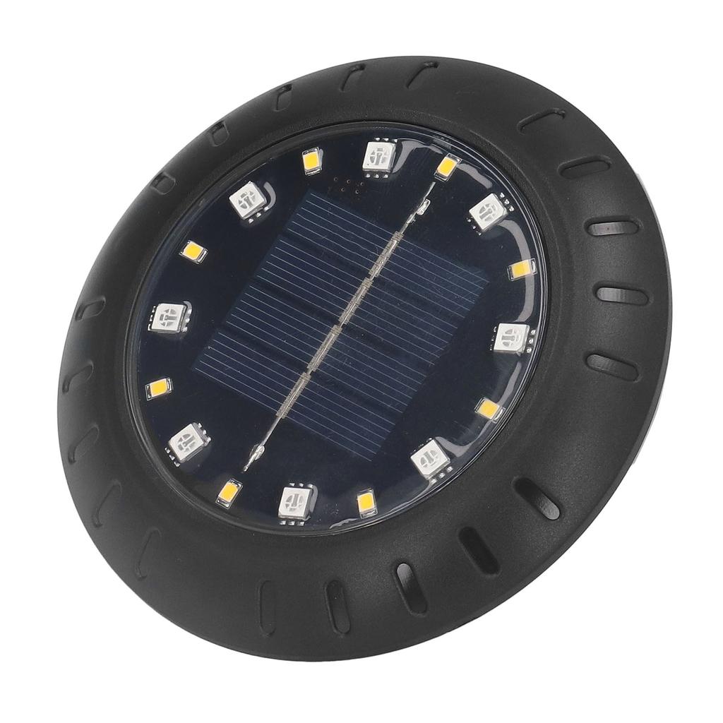 Solar Ground Lights Automatic Charging RGB LED Lamp Beads IP67 Waterproof Warm White Ground Lights