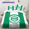 FC Groningen  Pattern Bedding Quilt Set Quilt Cover Pillowcase Home Decoration Birthday Gift (1 * Duvet Cover + 2 * Pillowcase, Without Core)