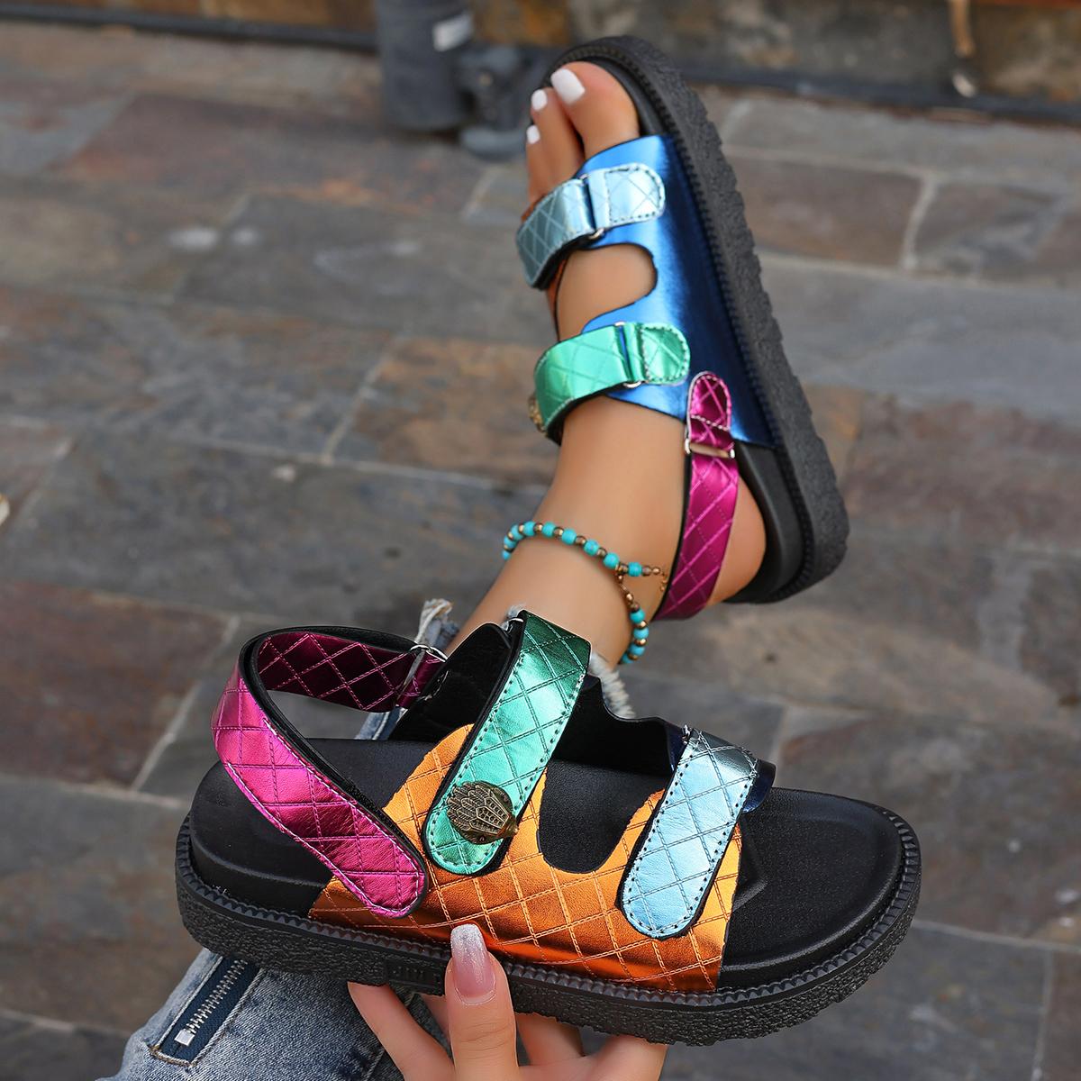 

Модные летние женские сандалии на платформе, повседневные, модные, удобные, повседневные, женские, трендовые, высококачественные, пляжные туфли для женщин 43 зелёный