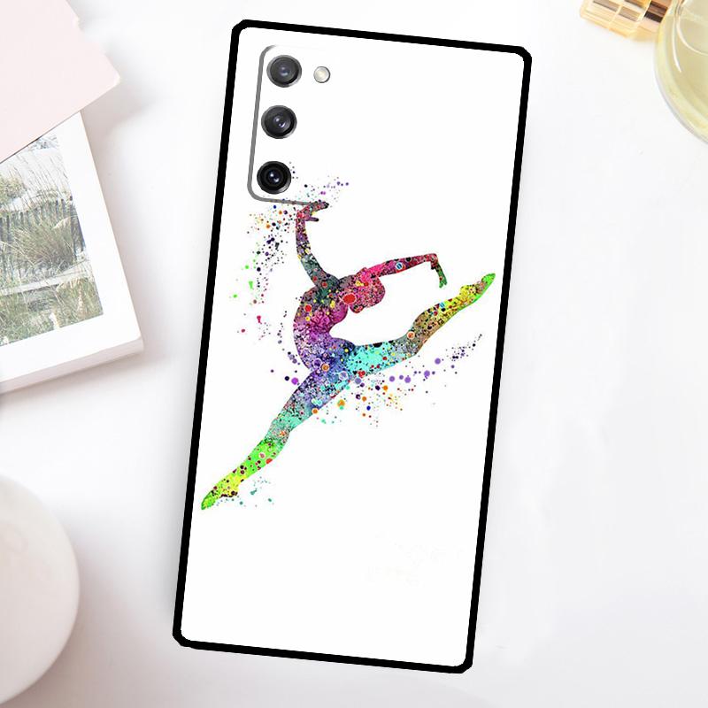 Gymnastics Oil Painting Phone Case For Samsung Galaxy S26 S25 S24 S23 Ultra S20 FE S21 FE S22 Plus S10 S25 FE Cover