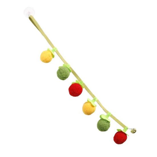 Jute Ball Cat Toy with Squeaker Extra Large Self-Entertainment Ball for Teething Biting Natural Sisal Toy for Indoor Cats & Kittens A