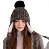Coldproof Knitted Cycling Hat Windproof Cold Proof Hat Sweet Winter Knit Cap  for Women Girls