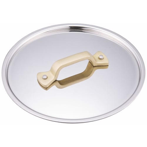 Sanpo Sangyo UK Petit Pan Round Lid, 10cm, 18-8 Stainless Steel and Anodized Aluminum, China, PPT9203