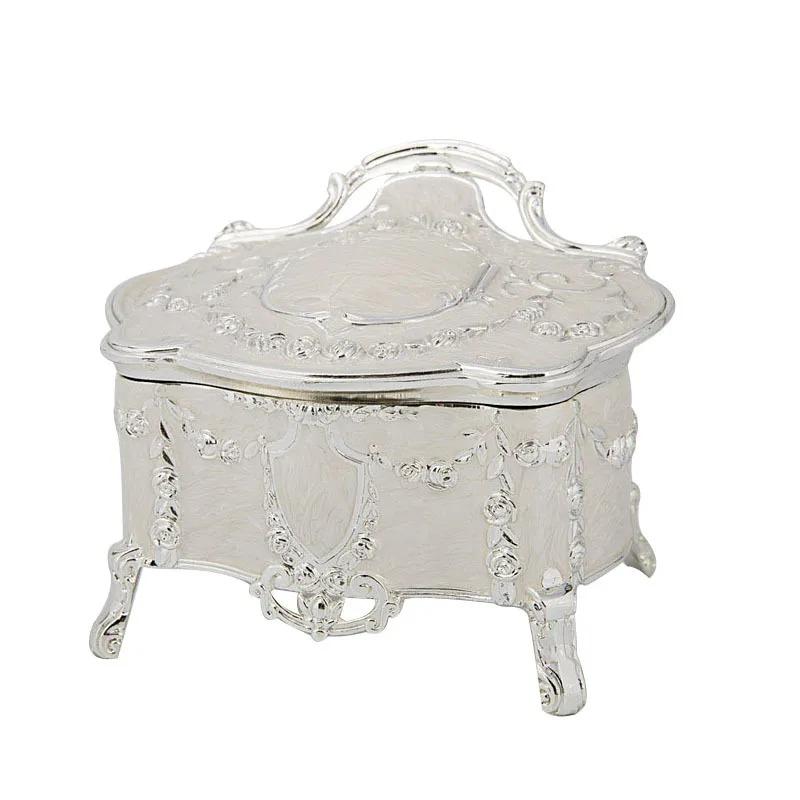 Exquisite Rose Jewelry Storage Box Large Capacity Jewelry Box Jewelry Earrings Earring Box Home Accessories Storage