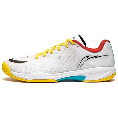 Li Ning Table Tennis Collection Abrasion Resistant Breathable Support Low Top Table Tennis Shoes Unisex White Yellow APPU003-4