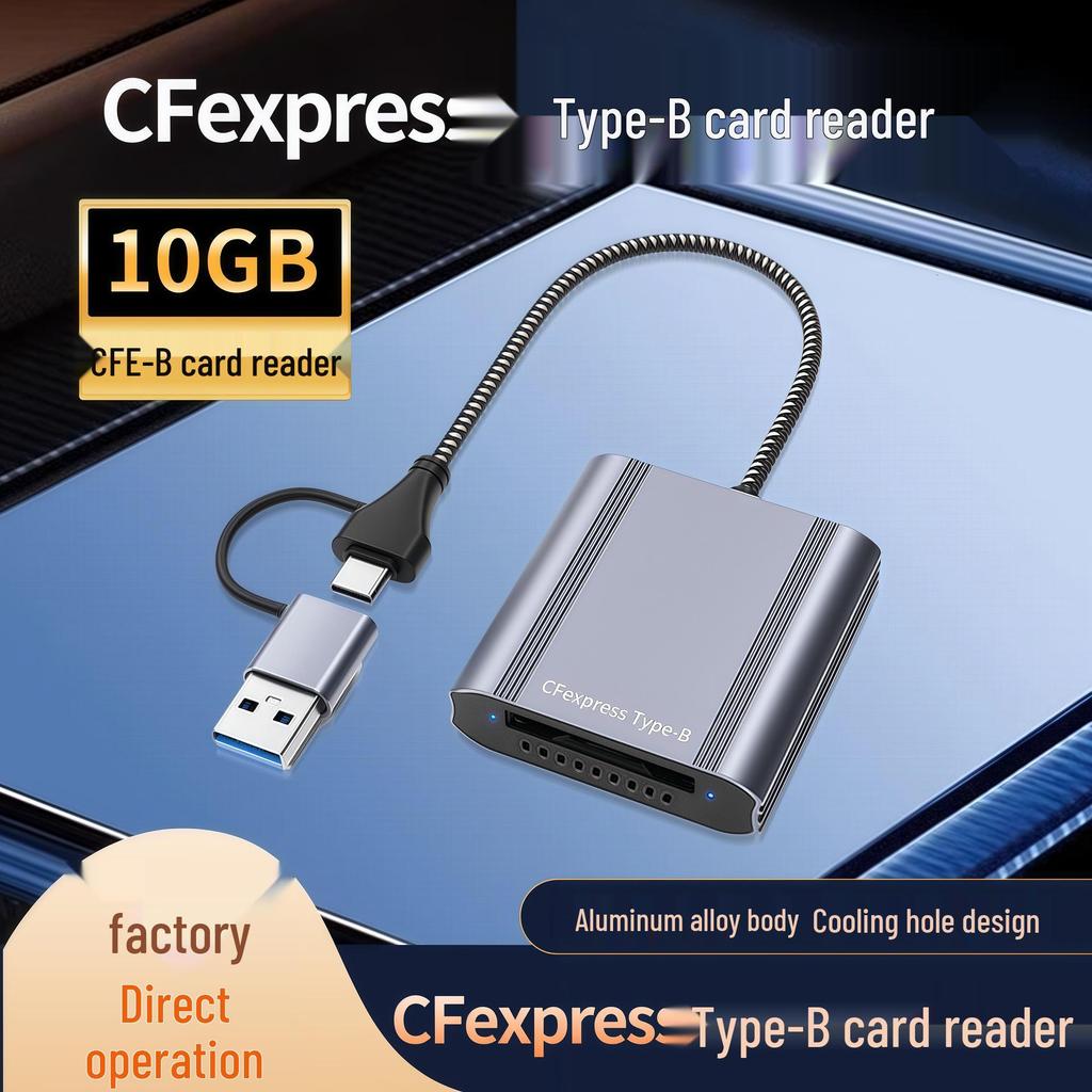 High-Speed CFexpress Type B Card Reader, USB 3.2, 10Gbps