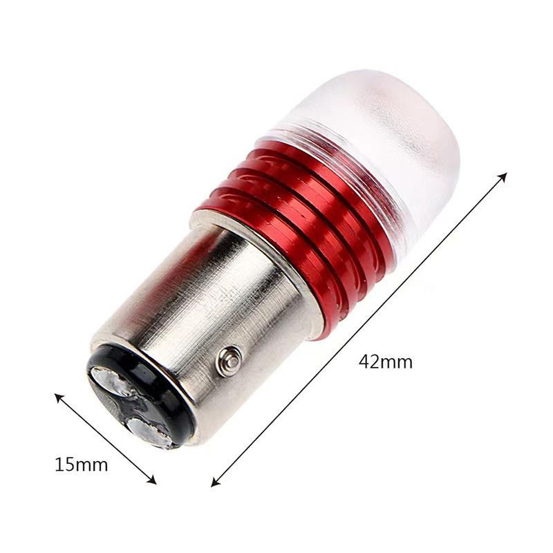 Car Tail Brake Light Strobe Flashing Led Lamp Motorcycle Warning Light Bulb Red Stronger Light 12V Led Rear Taillight