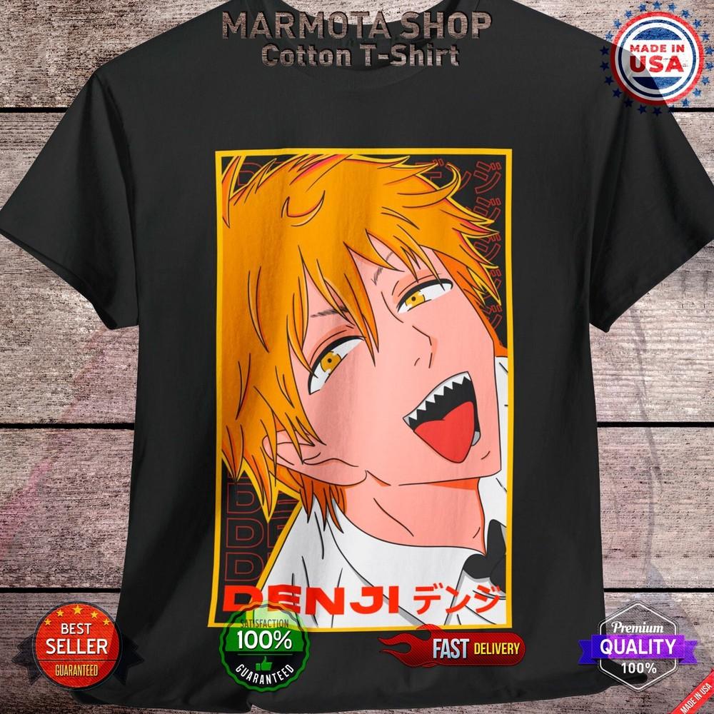 

Denji Chainsaw Man Shirt Makima Anime Tee T-Shirt Pochita Manga Otaku Unisex 4XL