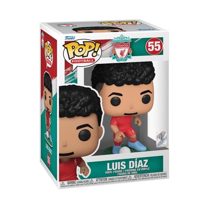 Figurine Funko Pop! - FUNKO - Liverpool FC - Luis Diaz - Gris - Adulte - Mixte