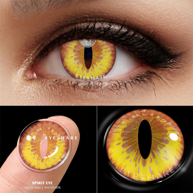 Eyeshare 1 Paar farbige Kontaktlinsen für Augen, Anime, Cosplay, farbige Linsen, Halloween, verrückte Linsen, Augenschönheit, Make-up-Linsen