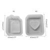 Resin Silicone Molds Quicksand Casting Molds Epoxy Resin Shaker Mold for Jewelry DIY Crafts Making Resin Pendant Mold