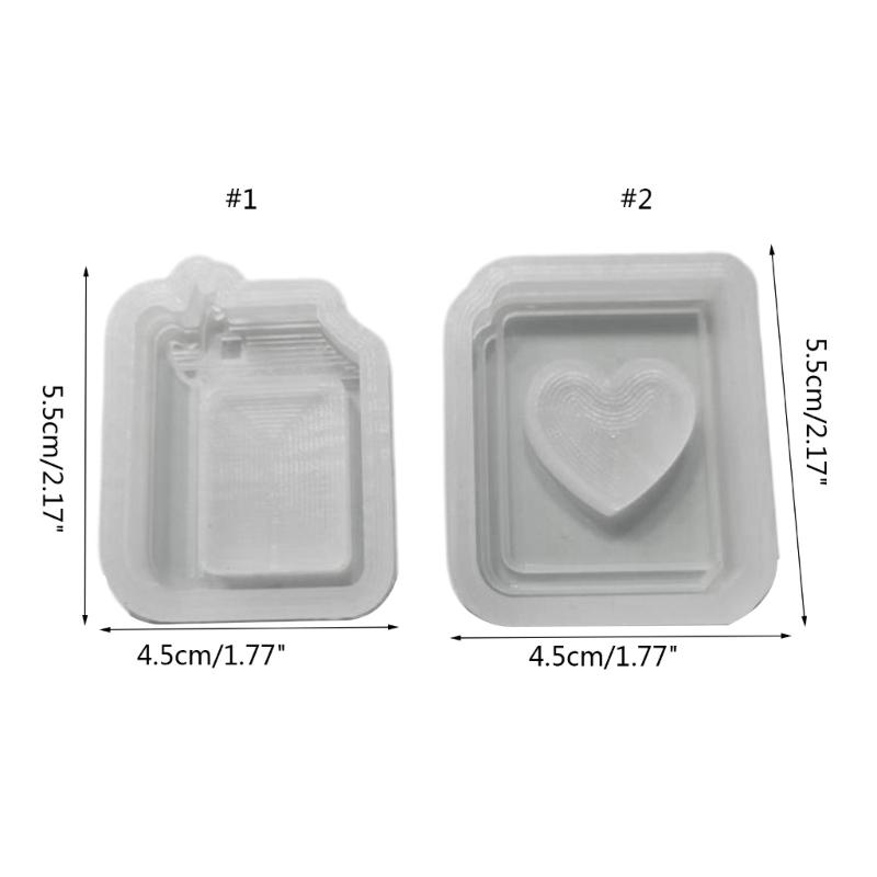 Resin Silicone Molds Quicksand Casting Molds Epoxy Resin Shaker Mold for Jewelry DIY Crafts Making Resin Pendant Mold