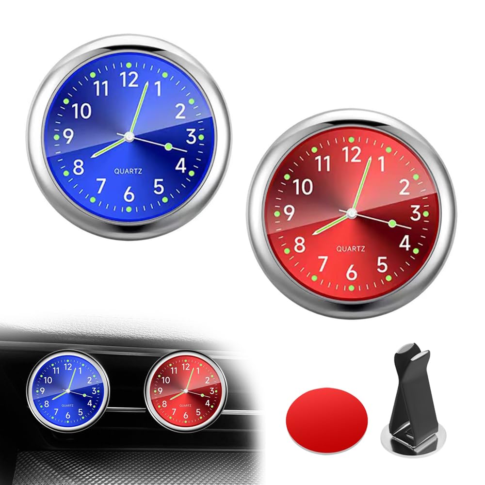 

UrbanPulse Car Car Quartz Clock for Air Mini Car Quartz Luminous Car Ornament Electronic Luminous Car Dashboard Round Analog Quartz Clock Clock,