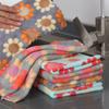 New 5/10Pcs Kitchen Cleaning Cloths Soft Absorbent Dishcloth Coral Fleece Sunflower Wiping Towel Rags Household Cloth