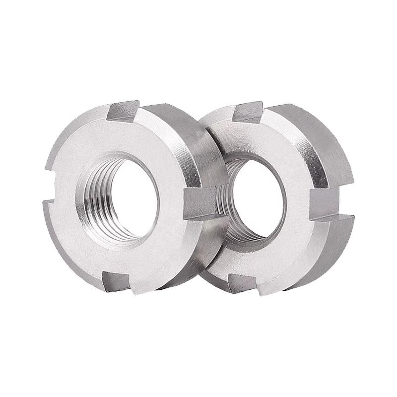 Stainless Steel 304 GB812 Slotted Round Cap Nut Fine Thread Locknut