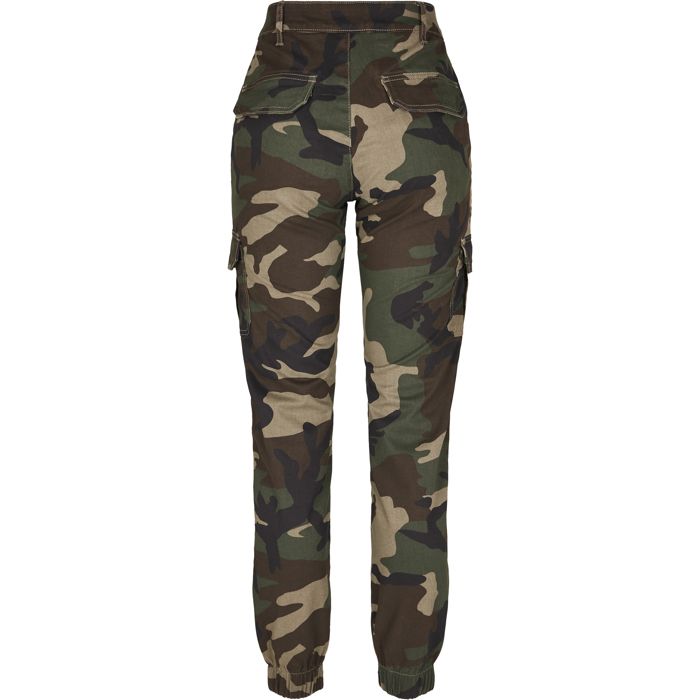 Pantalon Cargo Femme - Urban Classics - TB3047 - Taille Haute - Multicolore - Camo