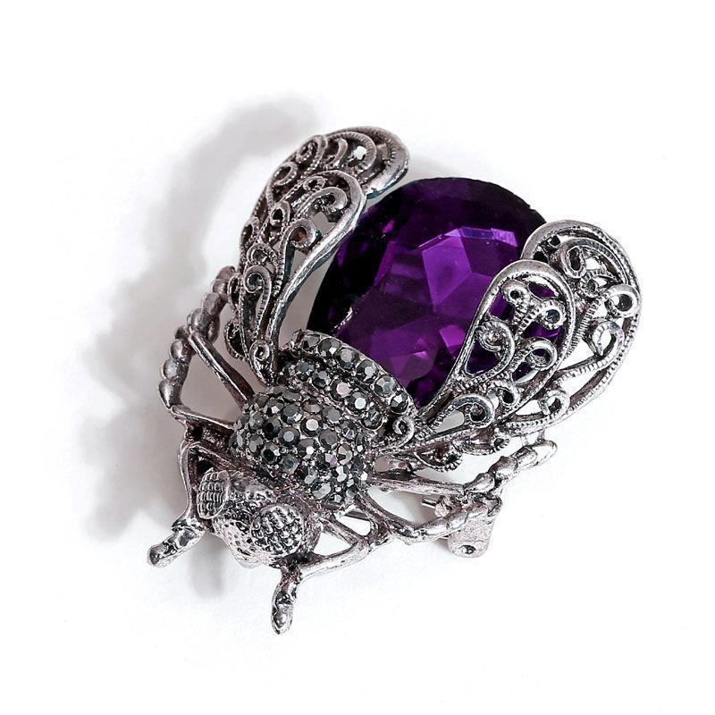 

Індивідуальні аксесуари для брошки з комахами, брошка з акрилового скла, золота цикада, однакова брошка для чоловіків і жінок фіолетовий