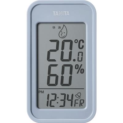 Tanita Large Check Indoor Environment At a Wall Thermometer/Hygrometer, Screen, Glance, Clock, Calendar, Temperature, Humidity, Digital, Mounted,
